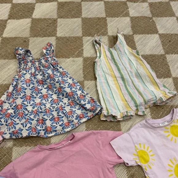 BUNDLE Zara Kids toddler baby girl top dress ruffle floral romper tee Tshirt - Picture 9 of 9